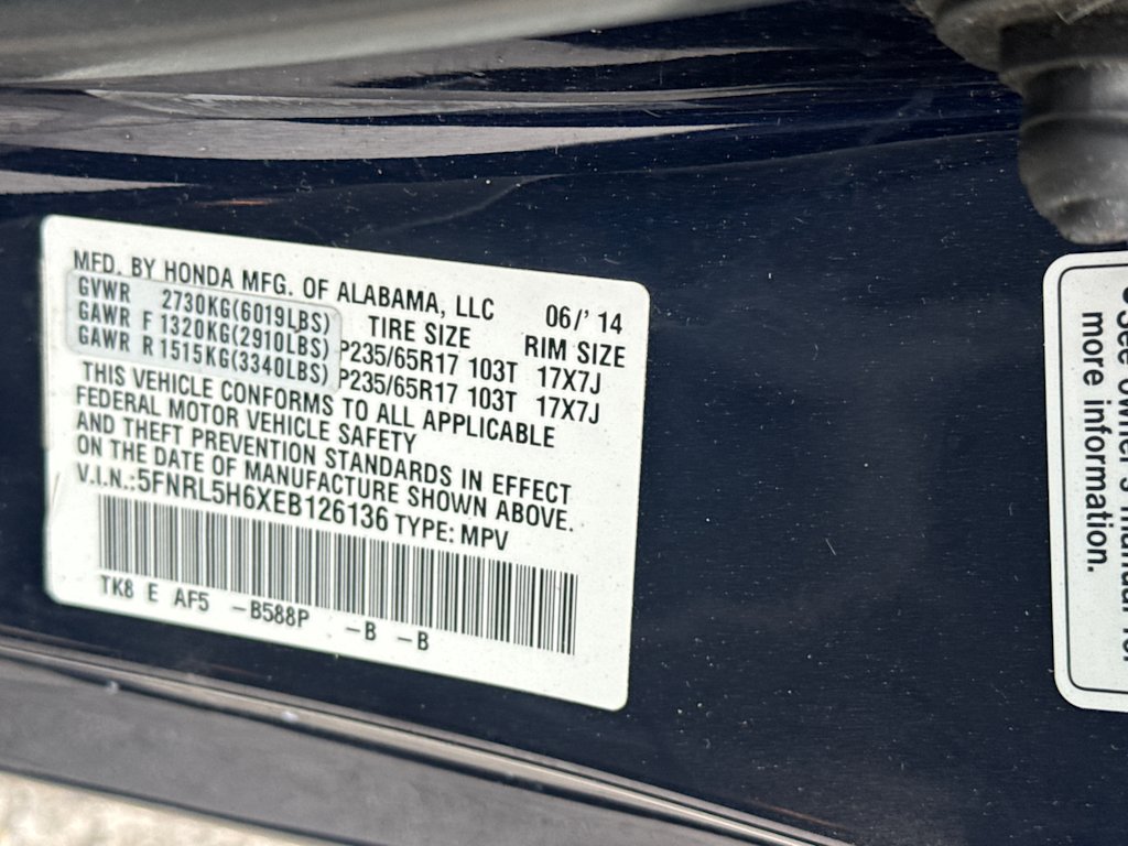 Thumbnail: 2014 Honda Odyssey - 25