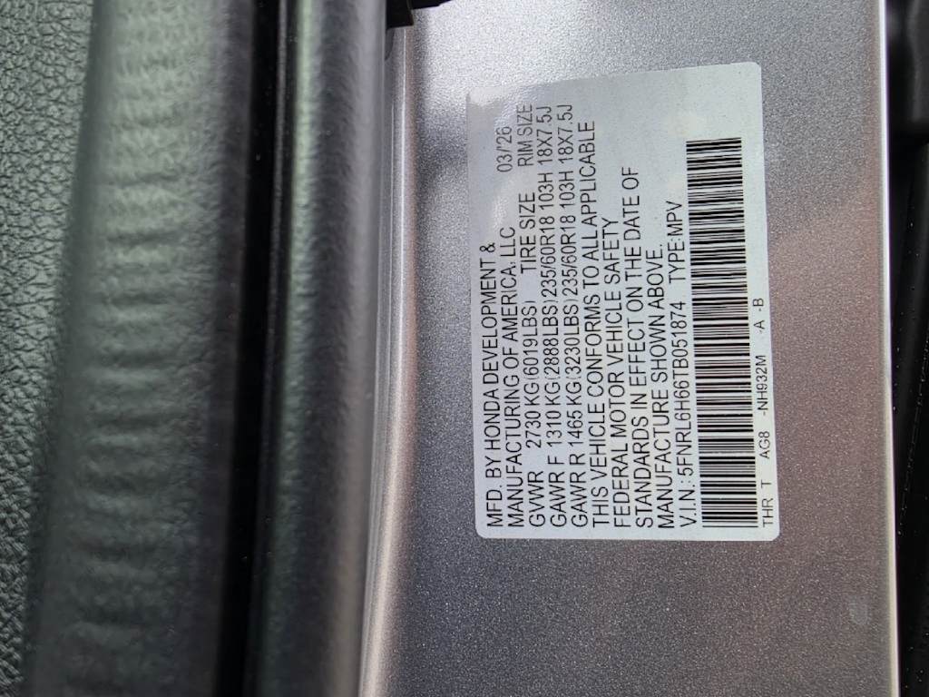 2026 Honda Odyssey EX-L - Photo 12
