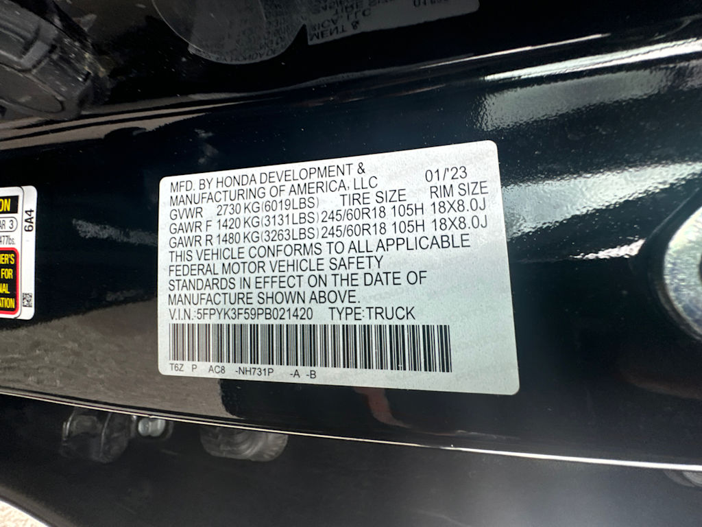 2023 Honda Ridgeline RTL 12