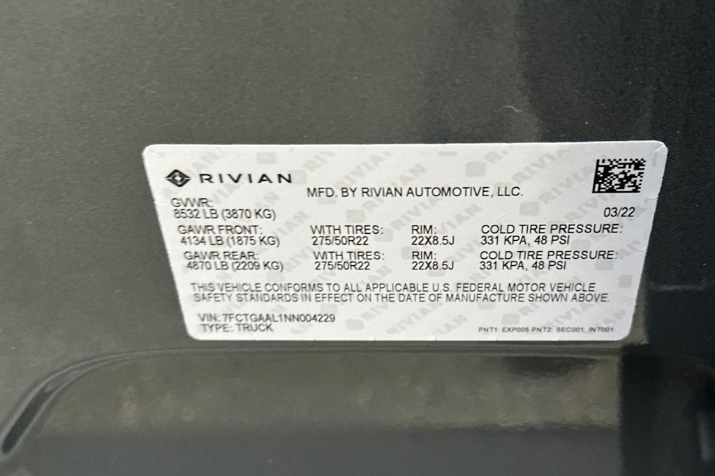 2022 Rivian R1T Launch Edition 14