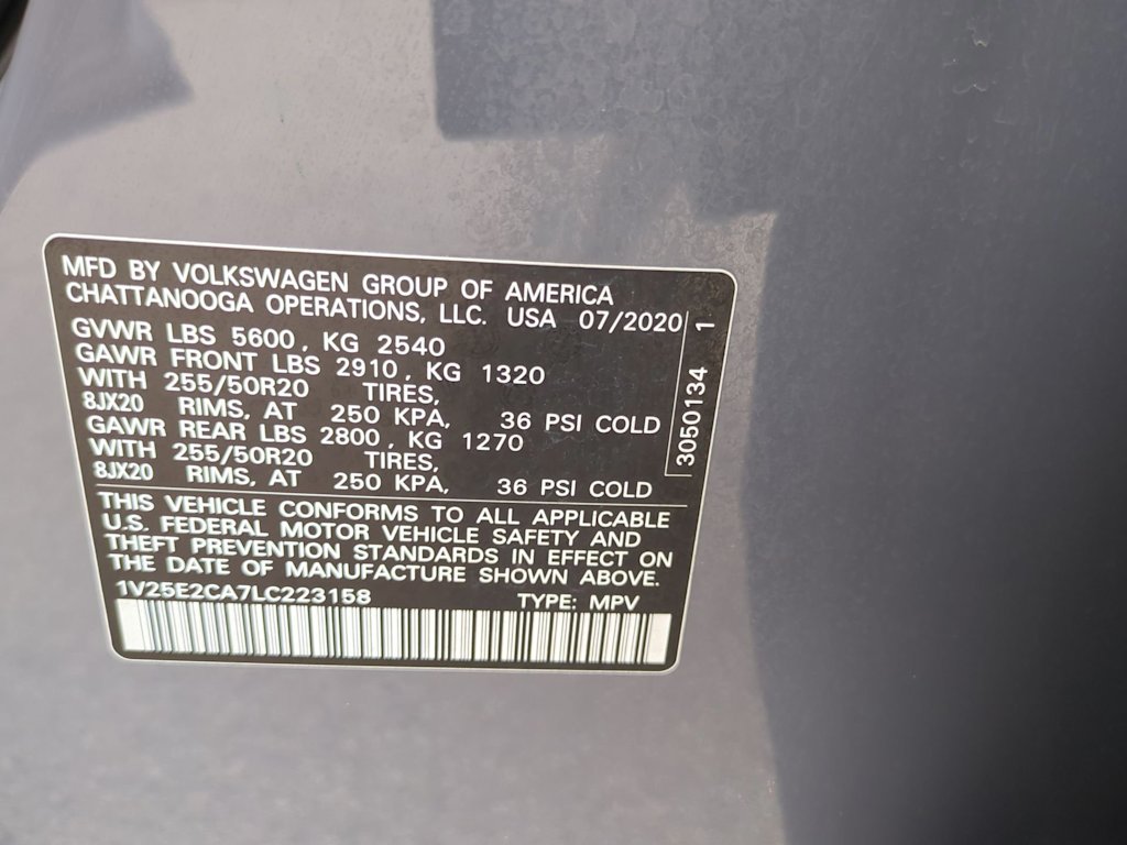2020 Volkswagen Atlas SE 18