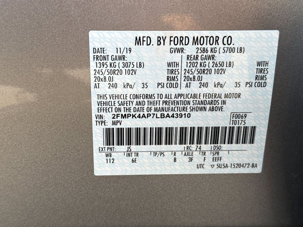 Thumbnail: 2020 Ford Edge - 16