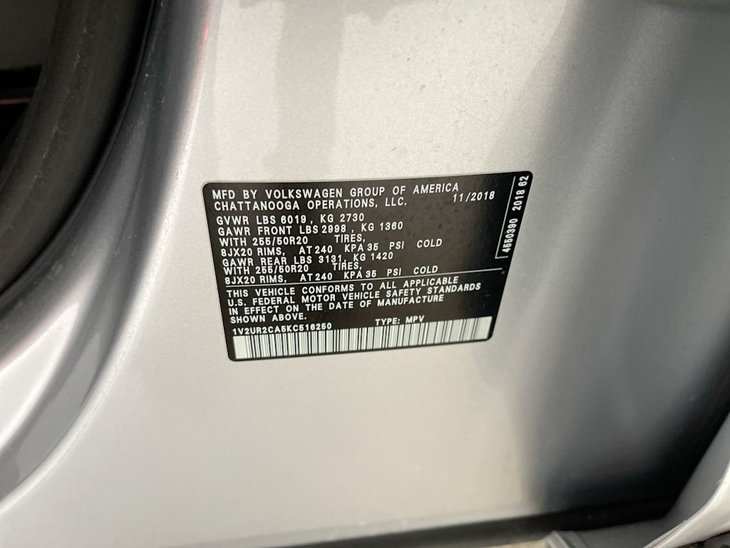 2019 Volkswagen Atlas SE 17