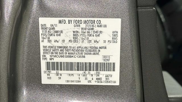 Thumbnail: 2011 Ford Escape - 20