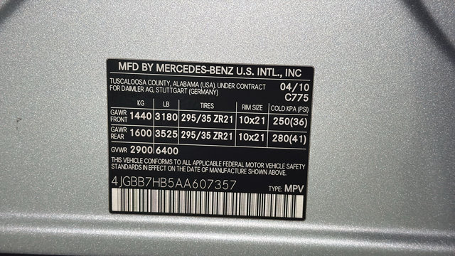 Thumbnail: 2010 Mercedes-Benz M-Class - 20