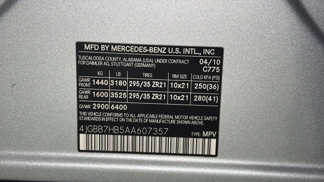 Thumbnail: 2010 Mercedes-Benz M-Class - 13