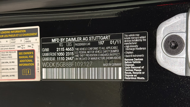 Thumbnail: 2011 Mercedes-Benz E-Class - 20