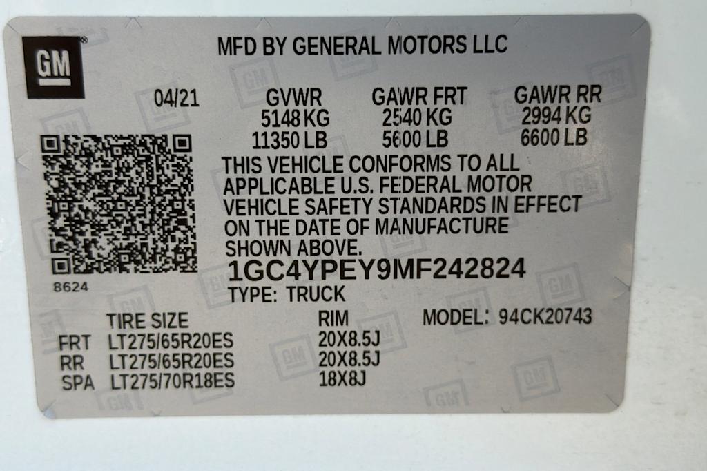 Thumbnail: 2021 Chevrolet Silverado 2500 - 16