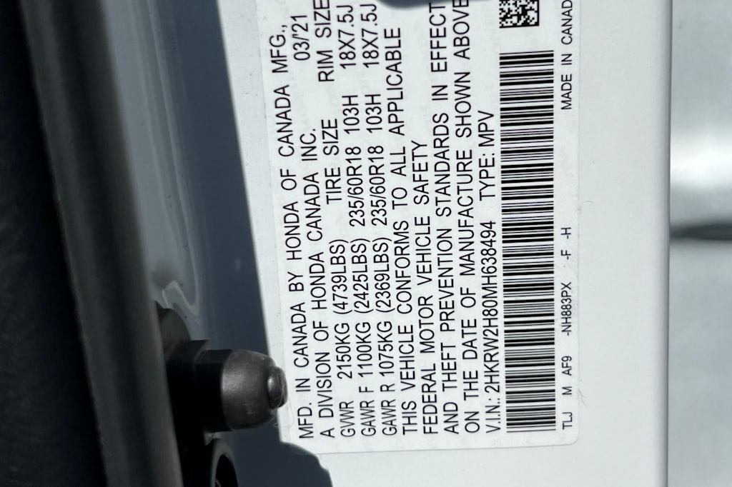 2021 Honda CR-V EX-L 17