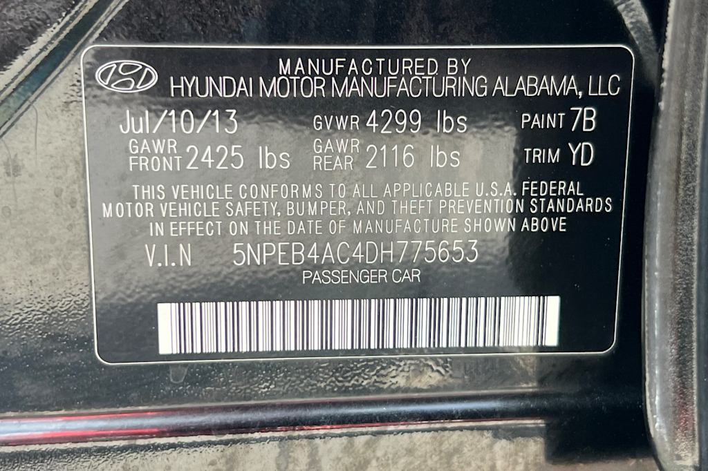 Thumbnail: 2013 Hyundai Sonata - 16