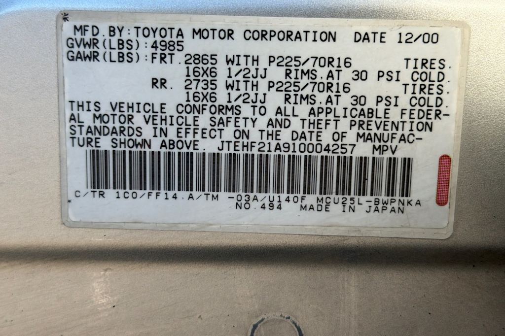 Thumbnail: 2001 Toyota Highlander - 17