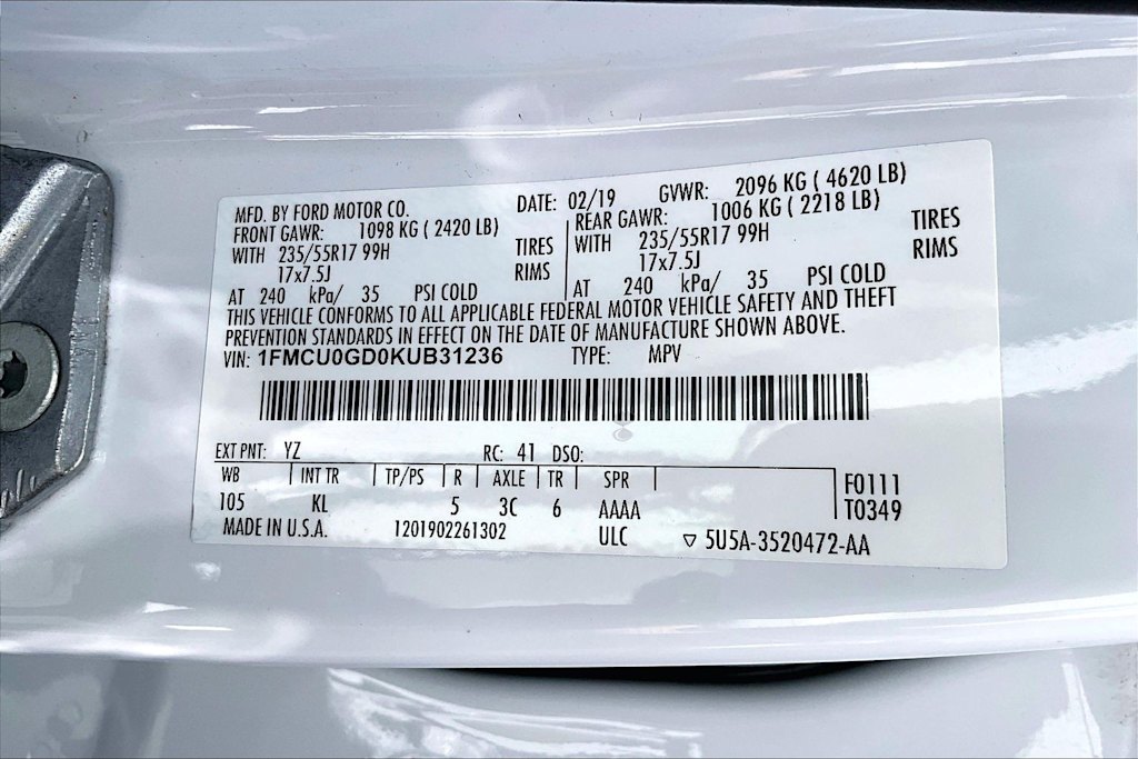 Thumbnail: 2019 Ford Escape - 21