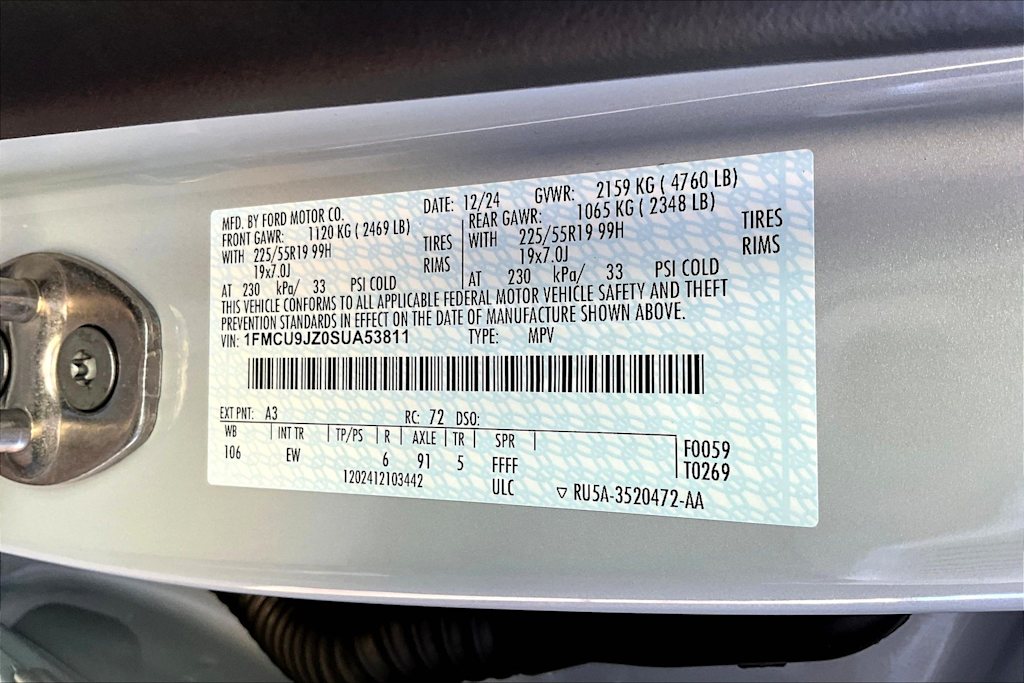 2025 Ford Escape Platinum 20