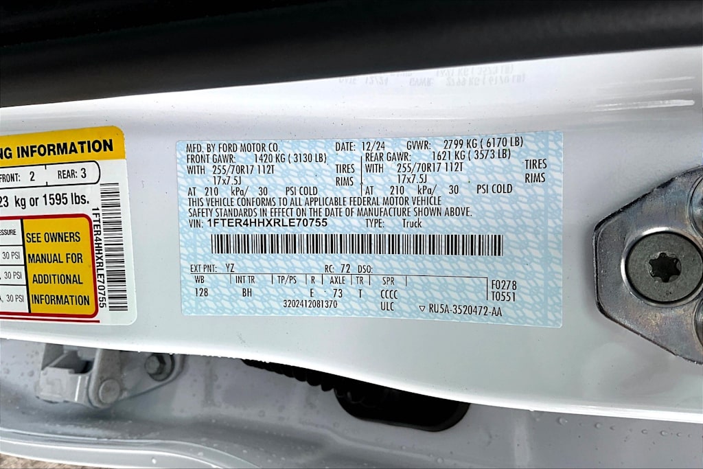2024 Ford Ranger XLT 20