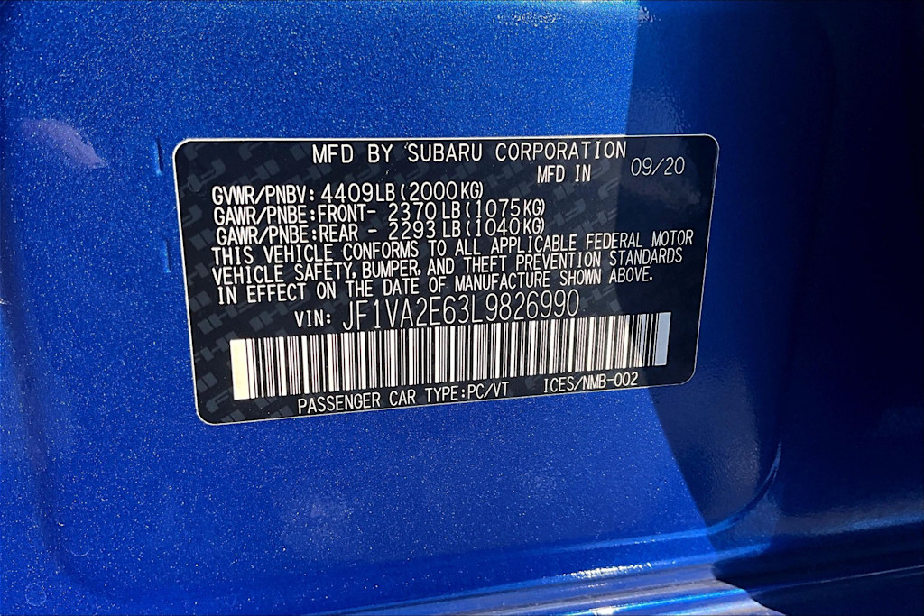 Thumbnail: 2020 Subaru WRX - 20