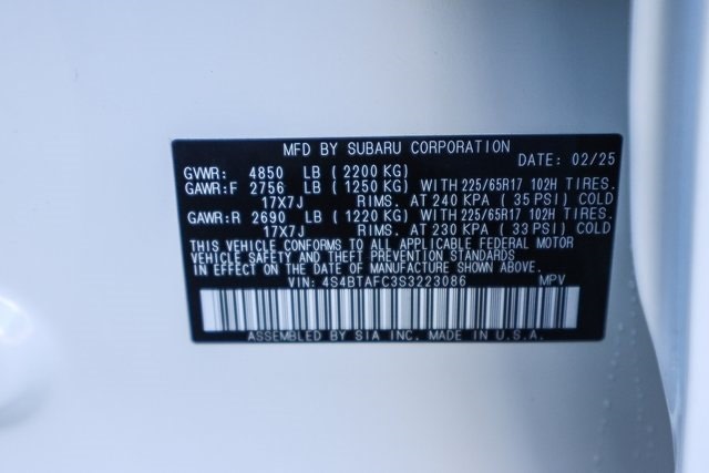 2025 Subaru Outback Premium 14
