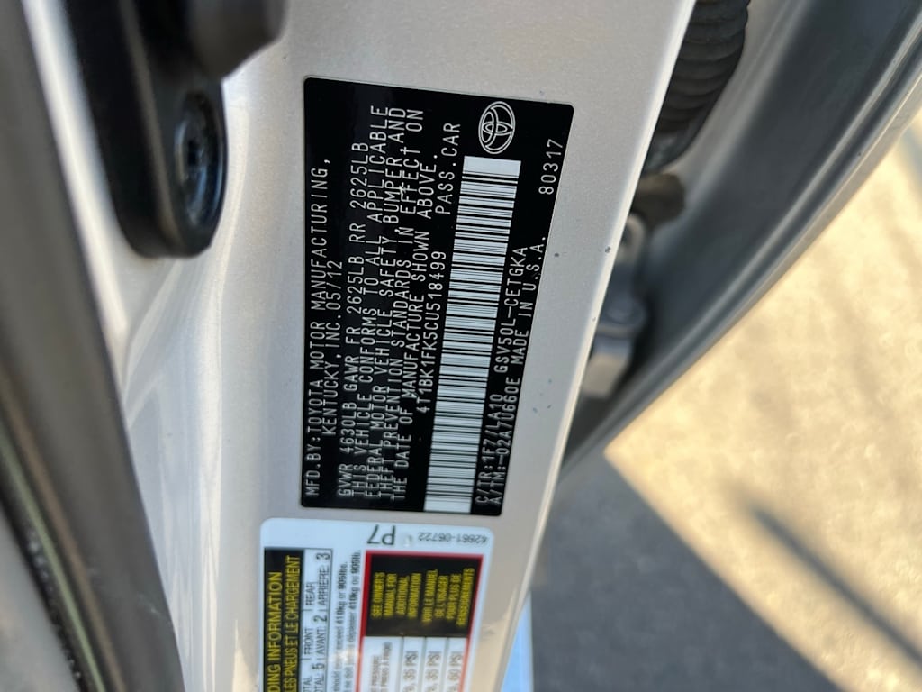 Thumbnail: 2012 Toyota Camry - 19