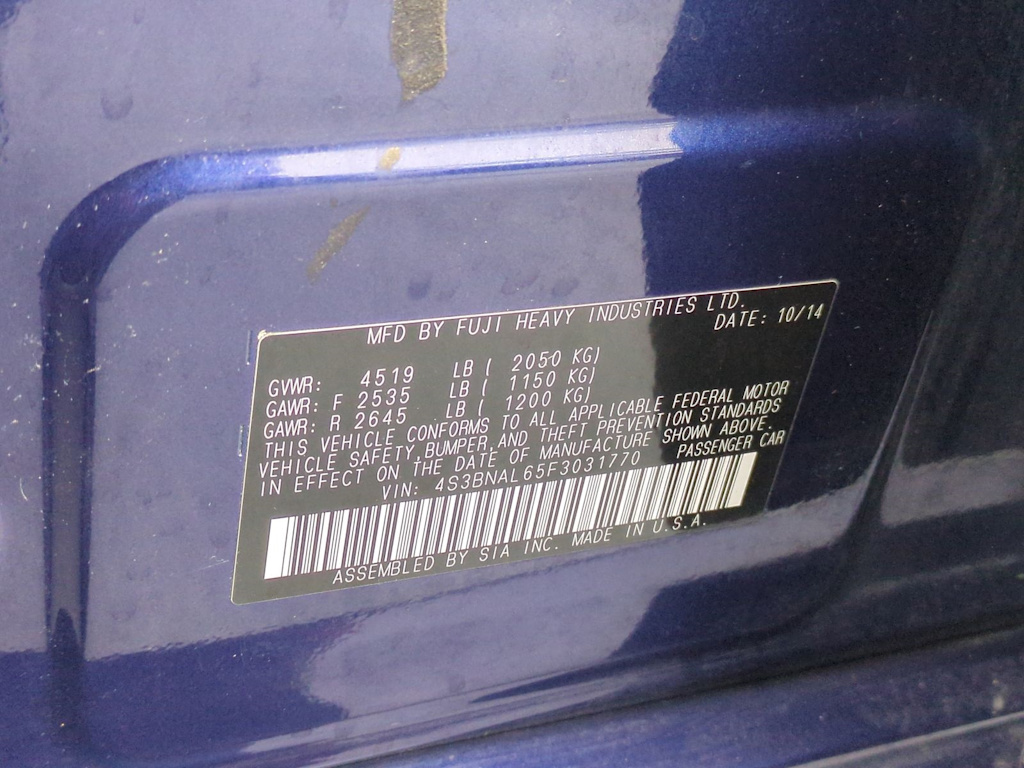 Thumbnail: 2015 Subaru Legacy - 19