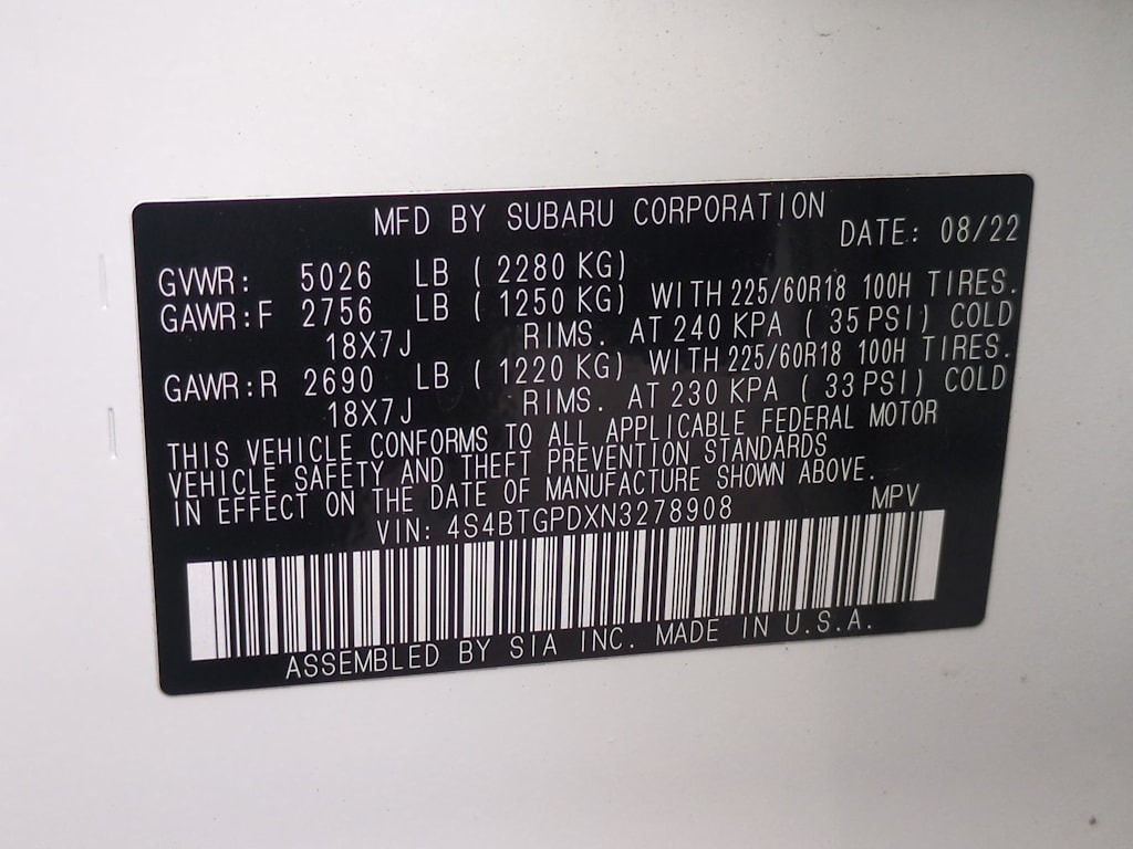 Thumbnail: 2022 Subaru Outback - 18