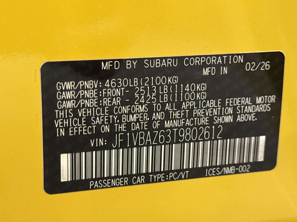 Thumbnail: 2026 Subaru WRX - 19