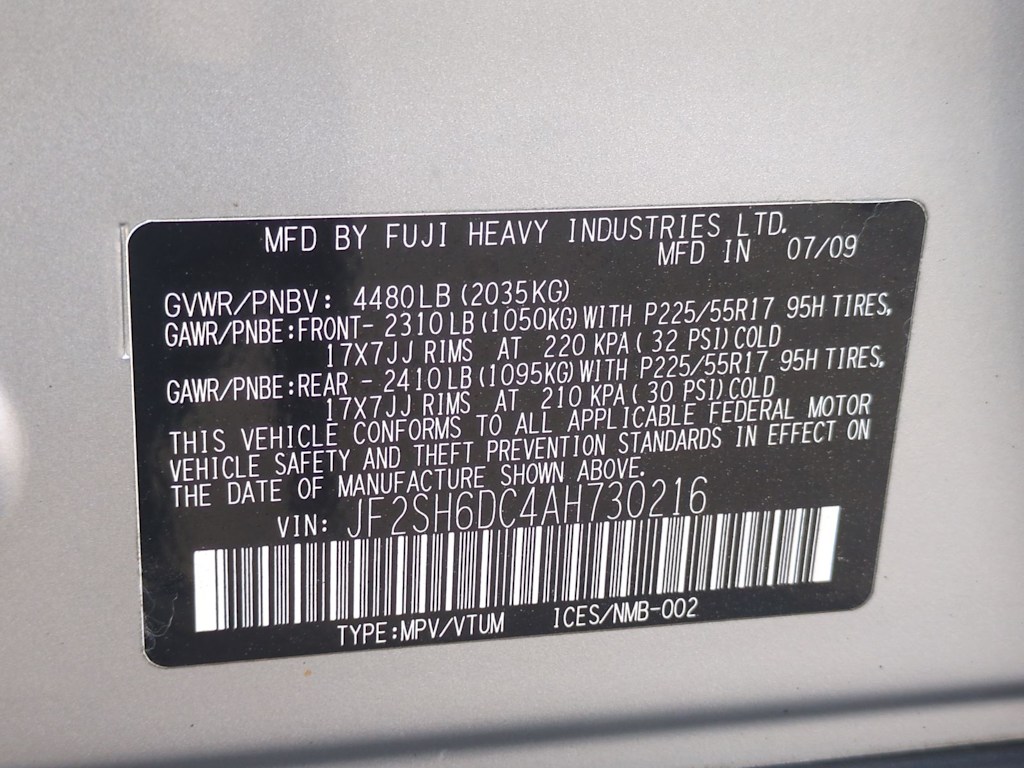 Thumbnail: 2010 Subaru Forester - 19