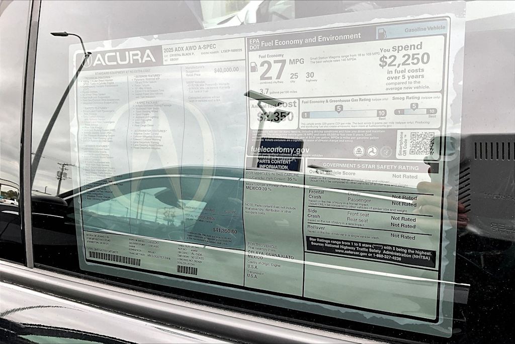 2025 Acura ADX A-SPEC 18