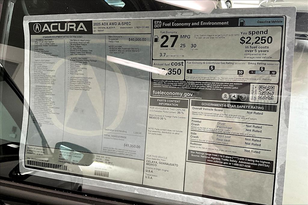 2025 Acura ADX A-SPEC 21