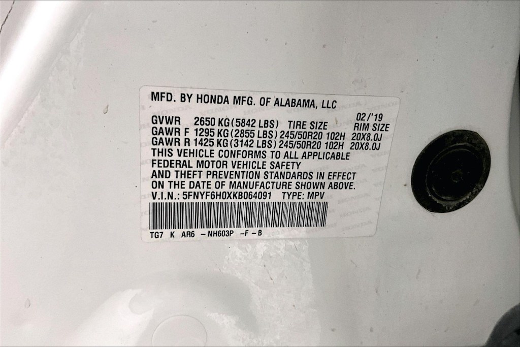 Thumbnail: 2019 Honda Pilot - 20