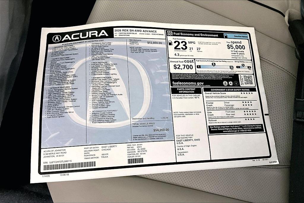 Thumbnail: 2026 Acura RDX - 20