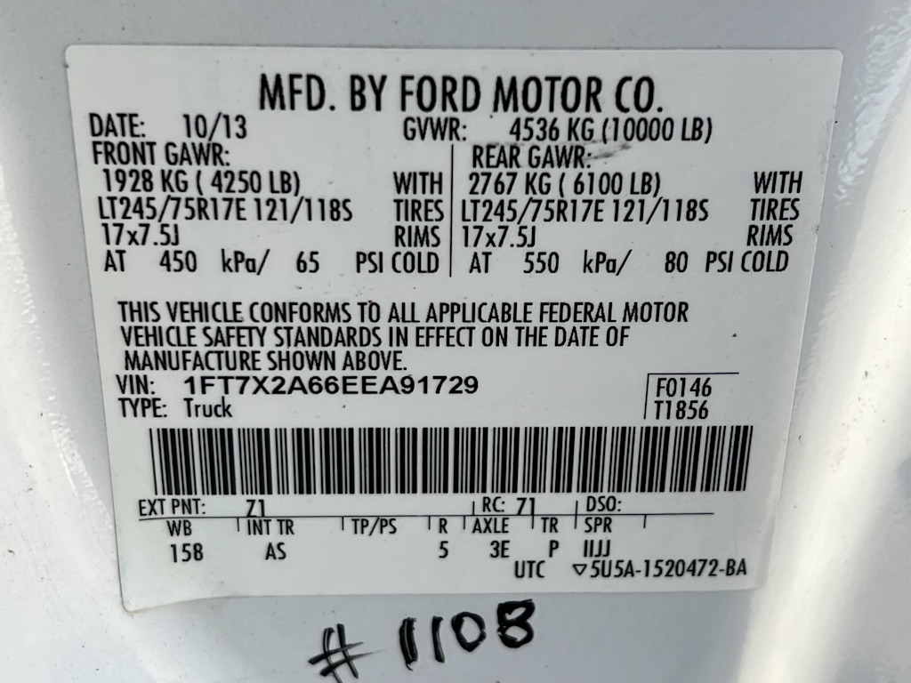 2014 Ford F-250 XL 16