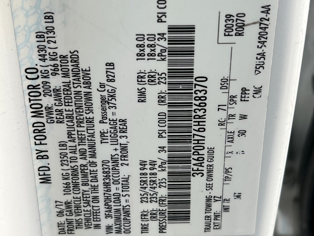 Thumbnail: 2017 Ford Fusion - 30