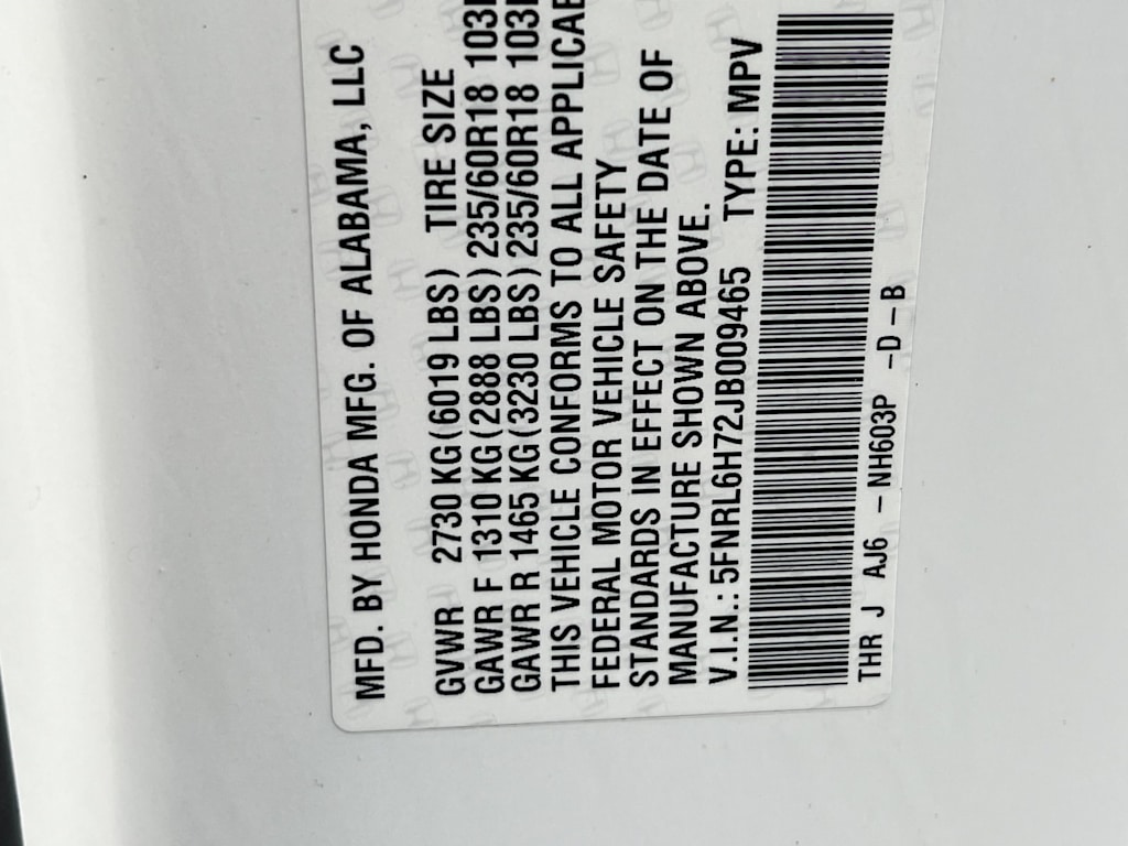 Thumbnail: 2018 Honda Odyssey - 34