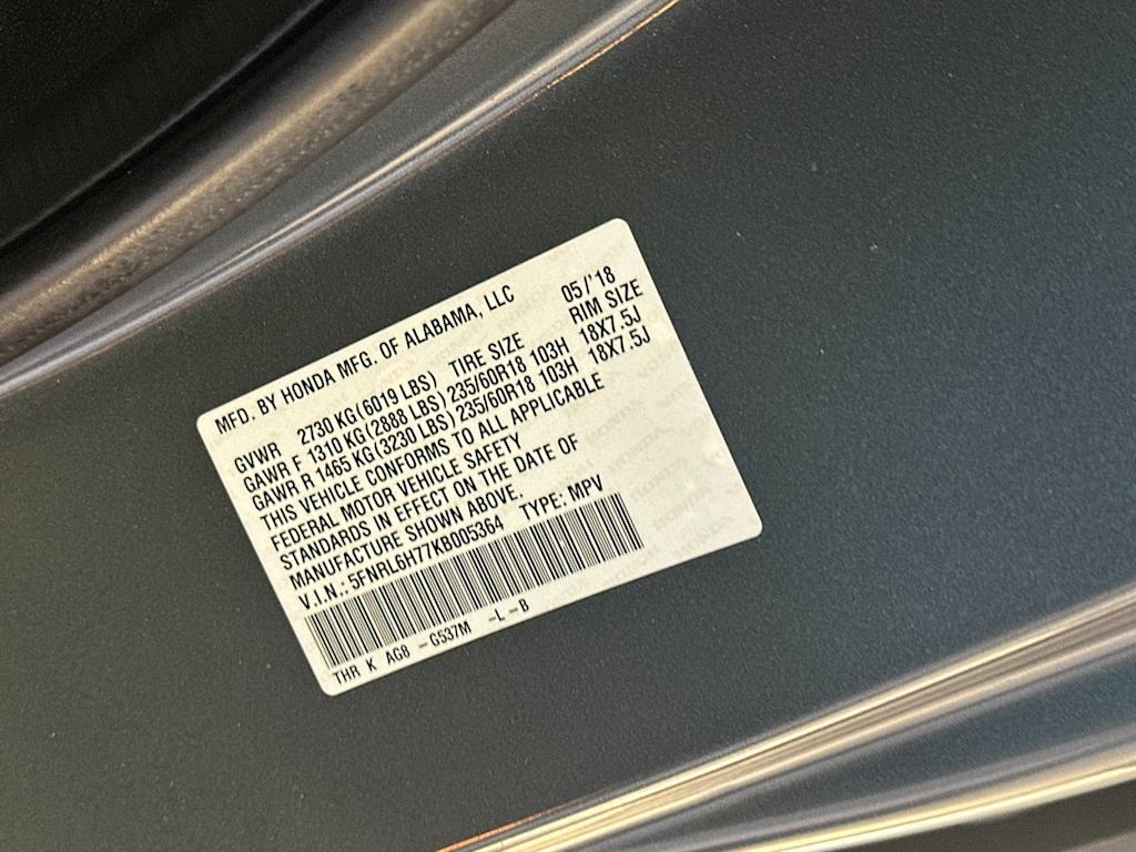 Thumbnail: 2019 Honda Odyssey - 32