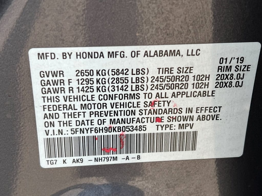 Thumbnail: 2019 Honda Pilot - 33