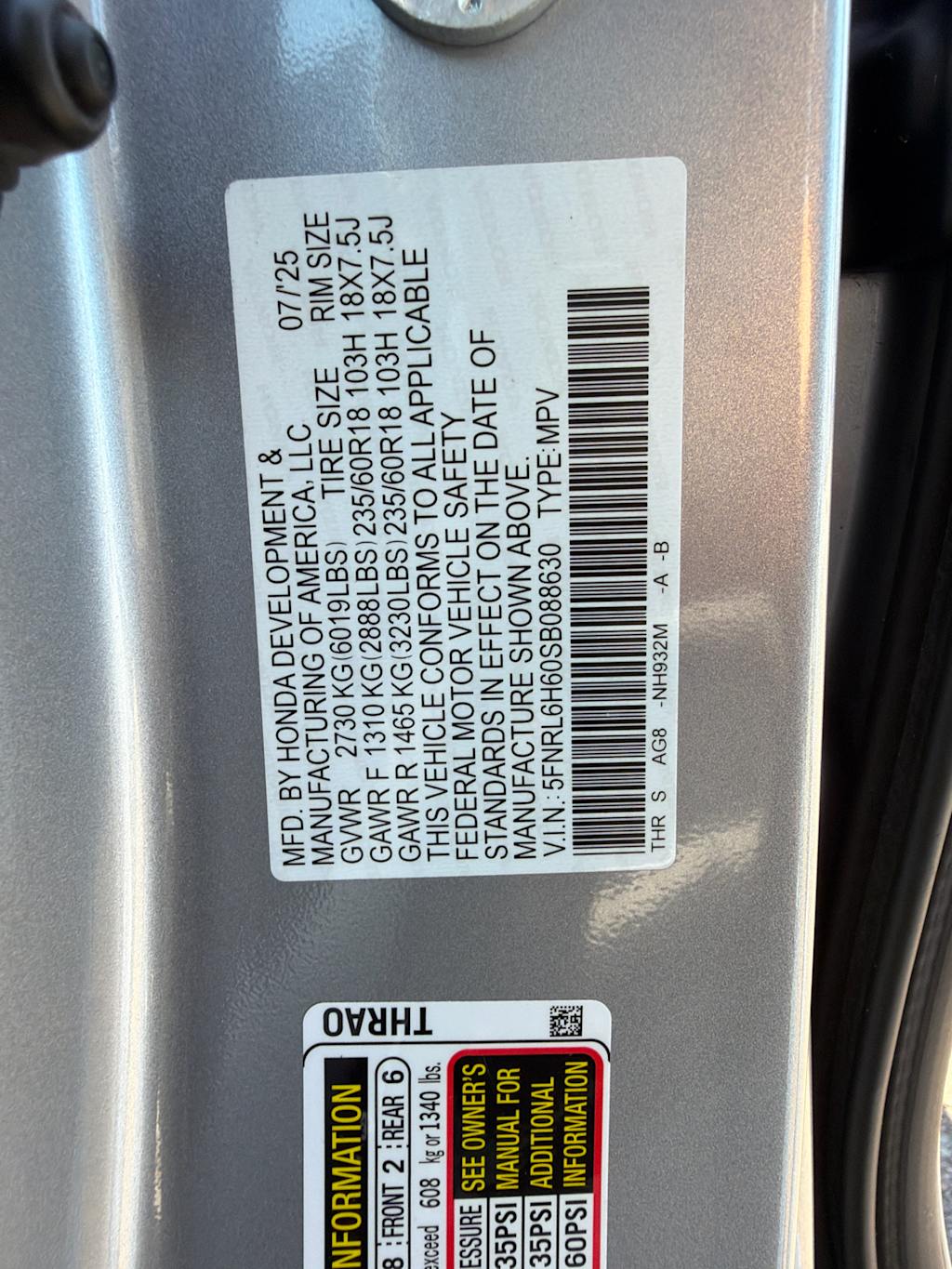 Thumbnail: 2025 Honda Odyssey - 15