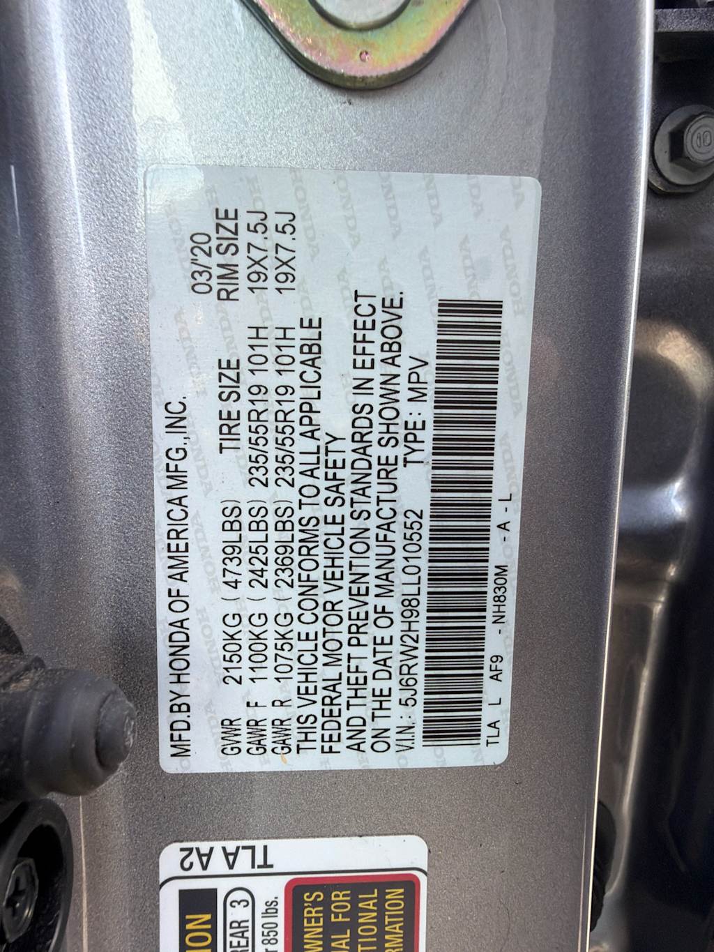 Thumbnail: 2020 Honda CR-V - 19