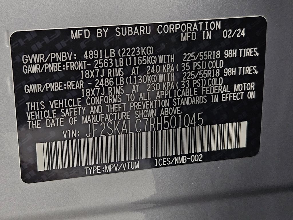2024 Subaru Forester Limited 20