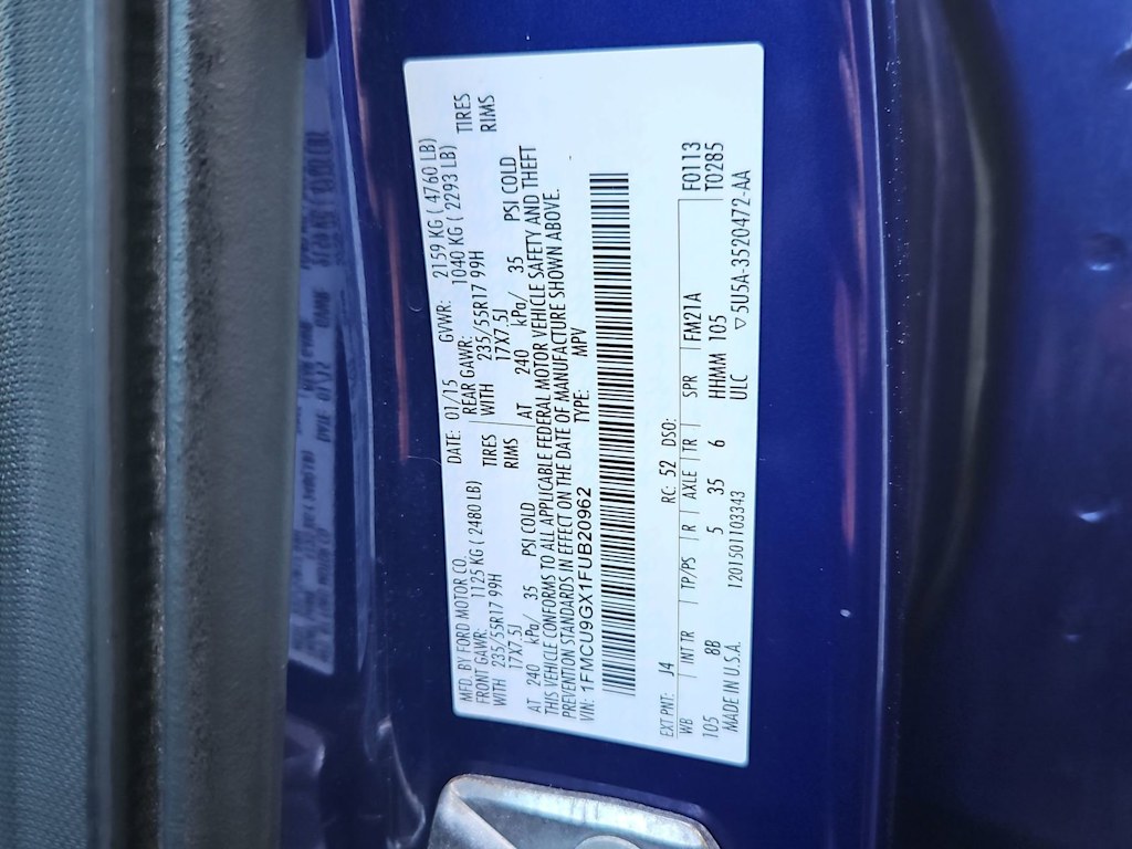 Thumbnail: 2015 Ford Escape - 20