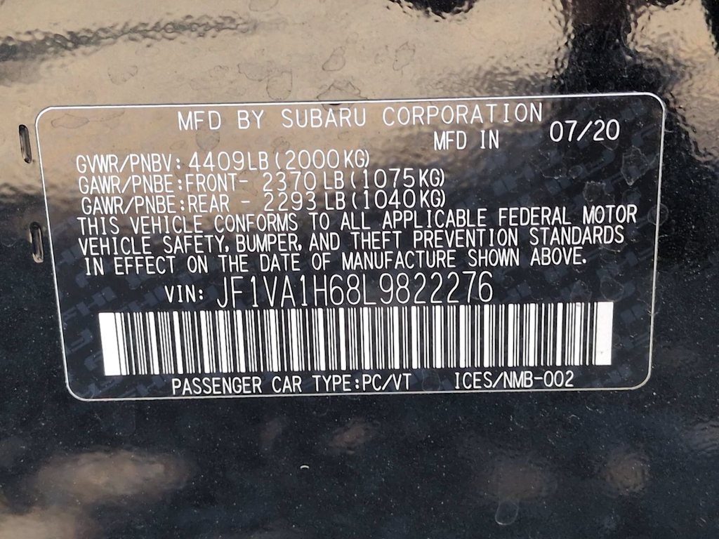 Thumbnail: 2020 Subaru WRX - 20
