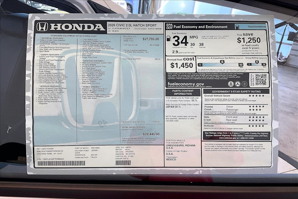 Thumbnail: 2026 Honda Civic - 20