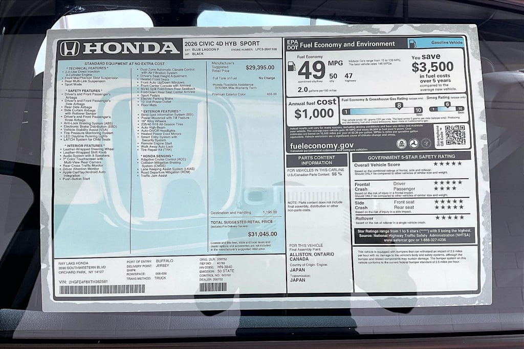 Thumbnail: 2026 Honda Civic - 20