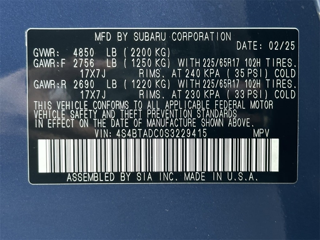 2025 Subaru Outback Premium 18