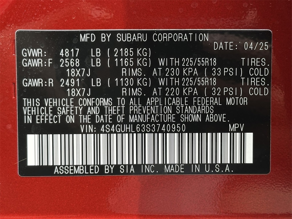 2025 Subaru Crosstrek Limited 18