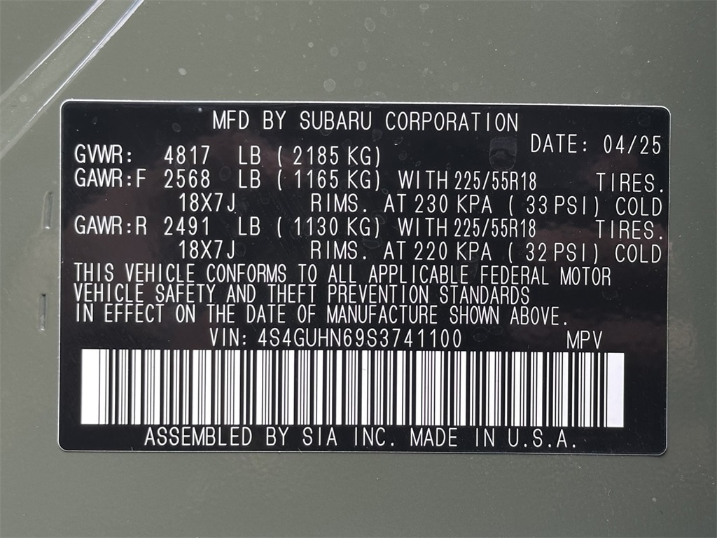 2025 Subaru Crosstrek Limited 18