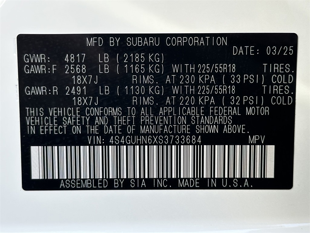 2025 Subaru Crosstrek Limited 18