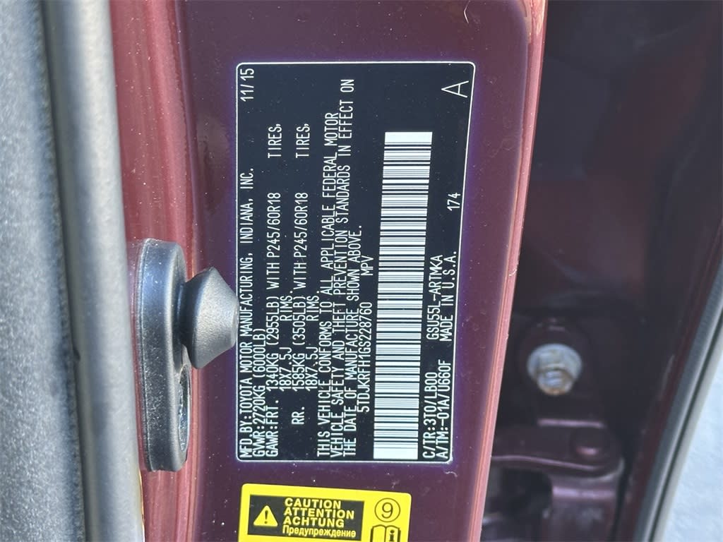 Thumbnail: 2016 Toyota Highlander - 19