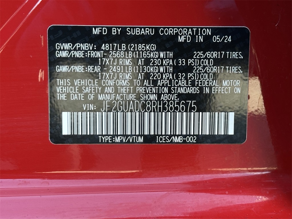 Thumbnail: 2024 Subaru Crosstrek - 18