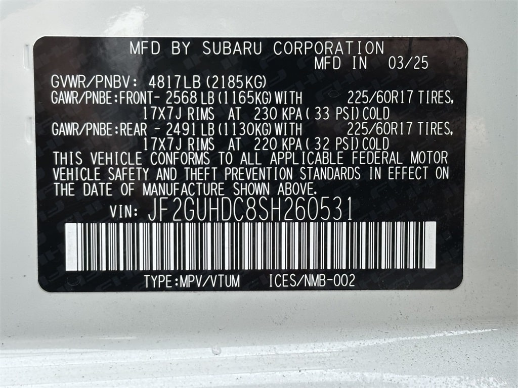 2025 Subaru Crosstrek Premium 18