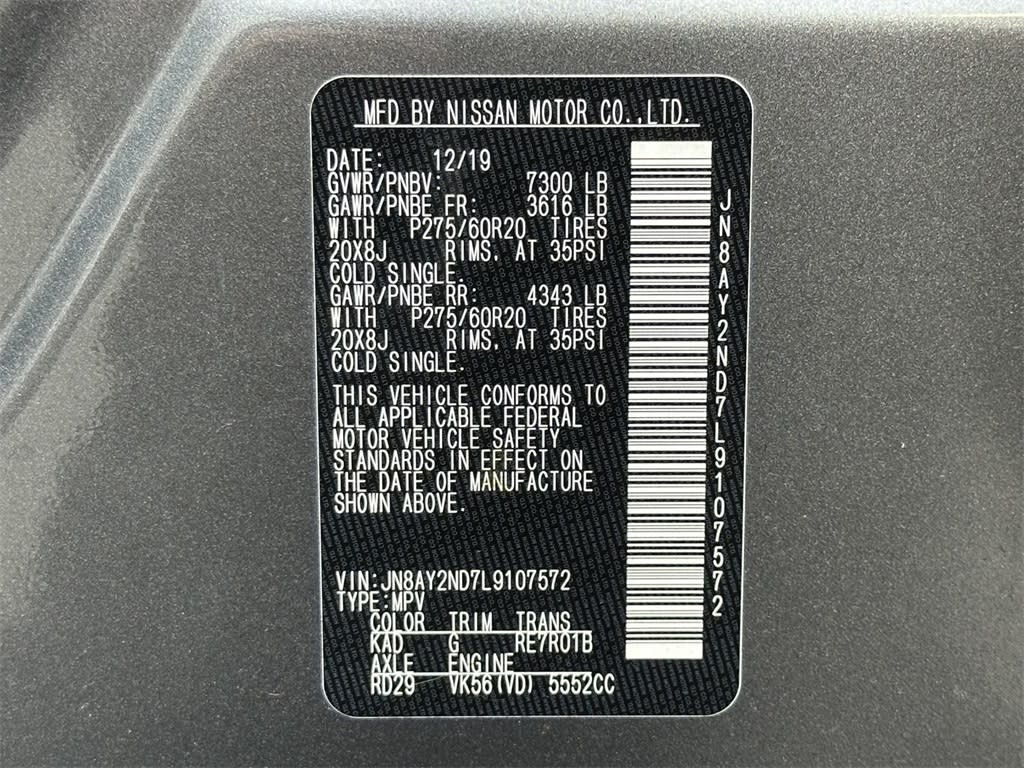 2020 Nissan Armada SL 18