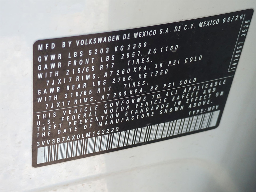 Thumbnail: 2020 Volkswagen Tiguan - 19